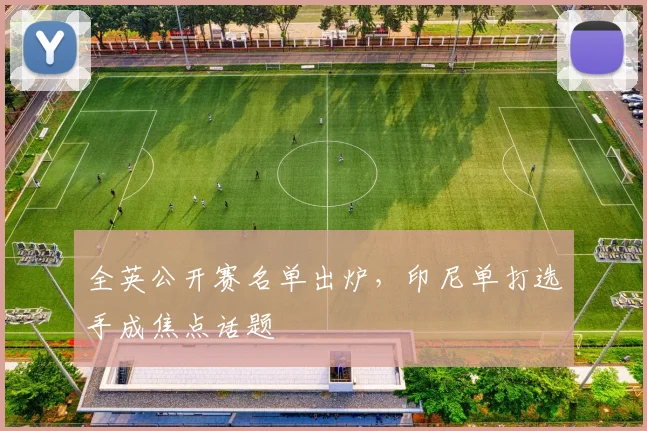 全英公开赛名单出炉，印尼单打选手成焦点话题 - 懂球帝
